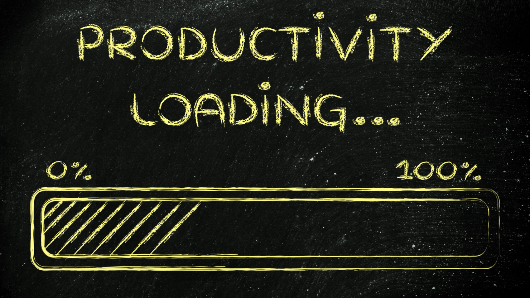 progress bar, funny design with concept of productivity loading